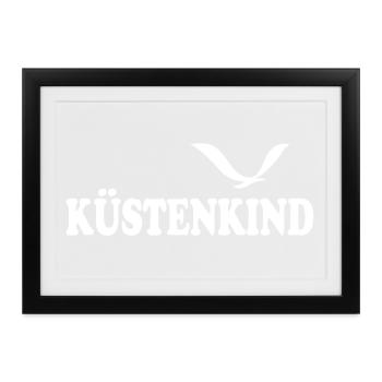 KÜSTENKIND - Gerahmtes Poster (37 × 27 cm) - Schwarz - Vorne