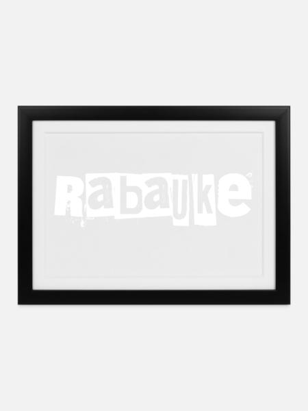 Rabauke - Gerahmtes Poster (37 × 27 cm) - Schwarz