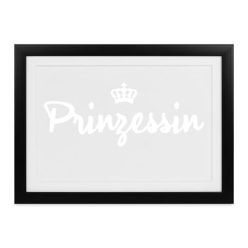 Prinzessin - Gerahmtes Poster (37 × 27 cm) - Schwarz - Vorne