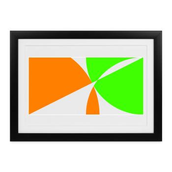 Am Ball bleiben! - Gerahmtes Poster (37 × 27 cm) - Schwarz - Vorne