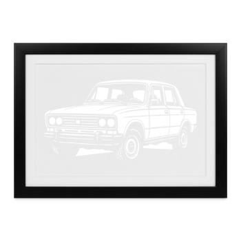 Klassiker mit Charakter - Gerahmtes Poster (37 × 27 cm) - Schwarz - Vorne