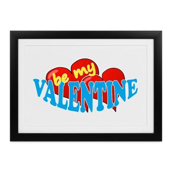 VALENTINE - Gerahmtes Poster (37 × 27 cm) - Schwarz - Vorne