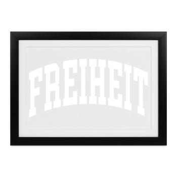 Freiheit - Gerahmtes Poster (37 × 27 cm) - Schwarz - Vorne