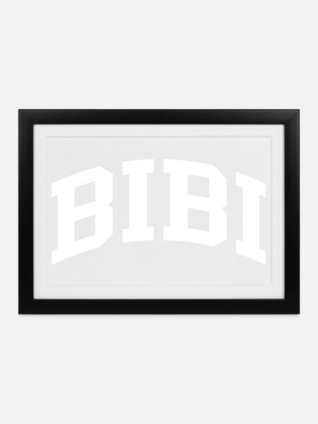 Bibi - Gerahmtes Poster (37 × 27 cm) - Schwarz