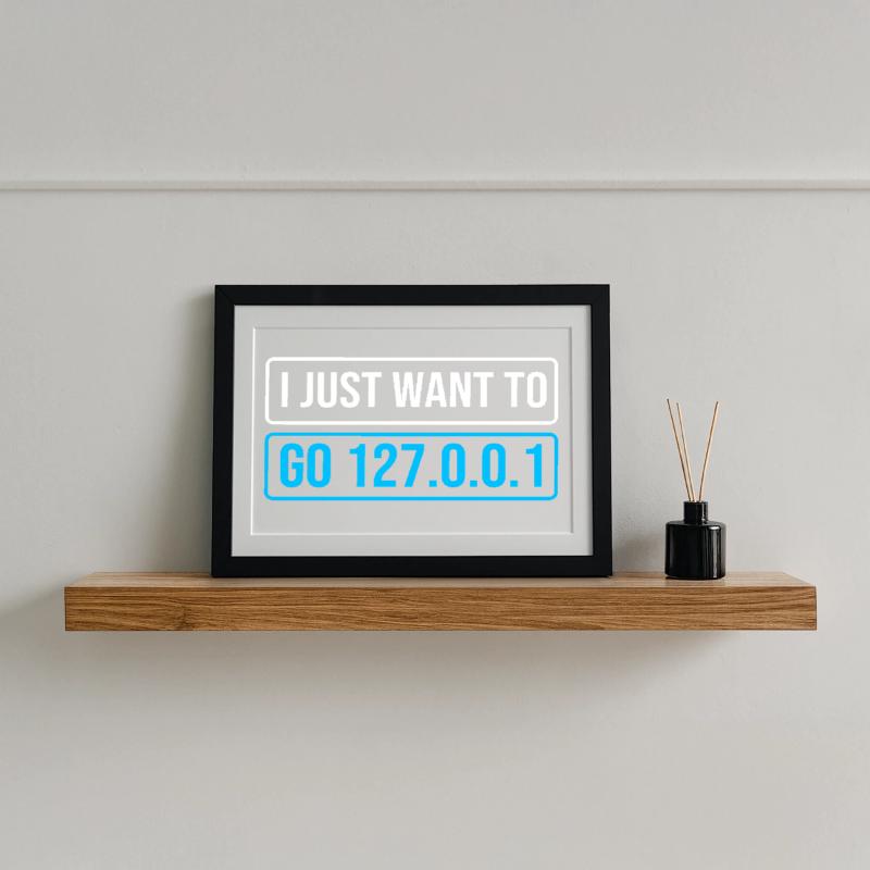 Network Engineer Programmer Computer Scientist Framed poster (37 × 27 cm)