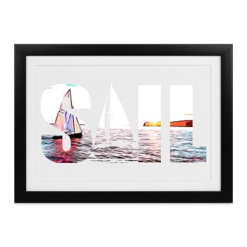 SEGEL - Gerahmtes Poster (37 × 27 cm) - Schwarz - Vorne