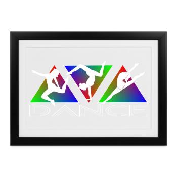 Dance - Gerahmtes Poster (37 × 27 cm) - Schwarz - Vorne