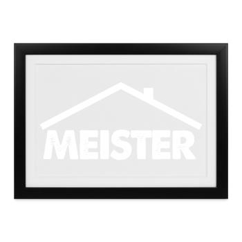 Hausmeister - Gerahmtes Poster (37 × 27 cm) - Schwarz - Vorne