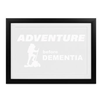 CLIMBING ADVENTURE - Gerahmtes Poster (37 × 27 cm) - Schwarz - Vorne