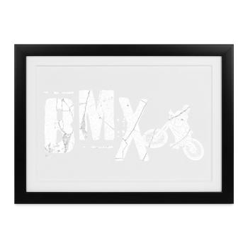 BMX Lifestyle - Gerahmtes Poster (37 × 27 cm) - Schwarz - Vorne