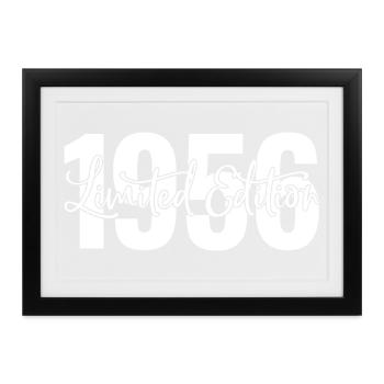 Limited edition 1956 - Gerahmtes Poster (37 × 27 cm) - Schwarz - Vorne