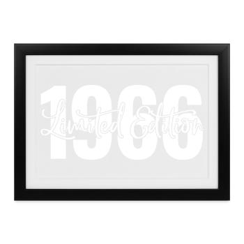 Limited edition 1966 - Gerahmtes Poster (37 × 27 cm) - Schwarz - Vorne