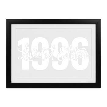 Limited edition 1996 - Gerahmtes Poster (37 × 27 cm) - Schwarz - Vorne