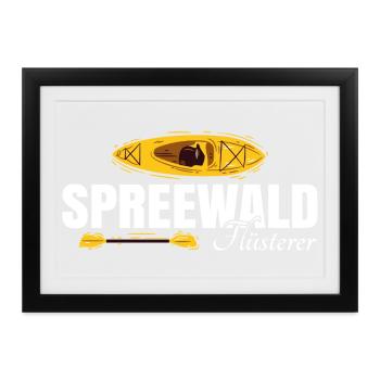 Spreewald Flüsterer - Gerahmtes Poster (37 × 27 cm) - Schwarz - Vorne