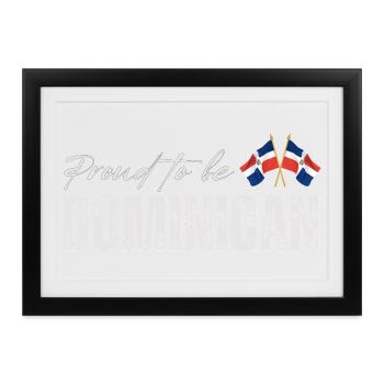 Stolzer Dominikaner - Gerahmtes Poster (37 × 27 cm) - Schwarz - Vorne