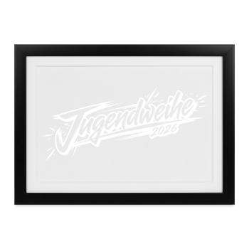 Jugendweihe 2026 - Gerahmtes Poster (37 × 27 cm) - Schwarz - Vorne