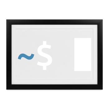 Linux Shell Command - Gerahmtes Poster (37 × 27 cm) - Schwarz - Vorne
