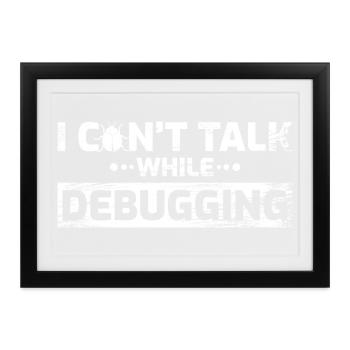 Software Entwickler Witz - Gerahmtes Poster (37 × 27 cm) - Schwarz - Vorne
