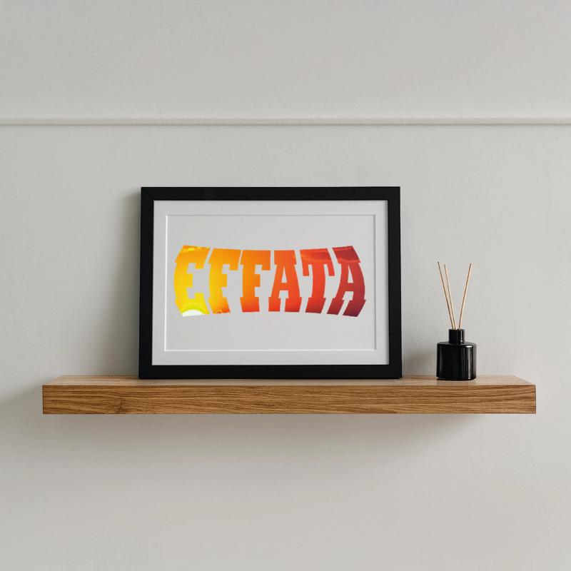 EFFATA Framed poster (37 × 27 cm)