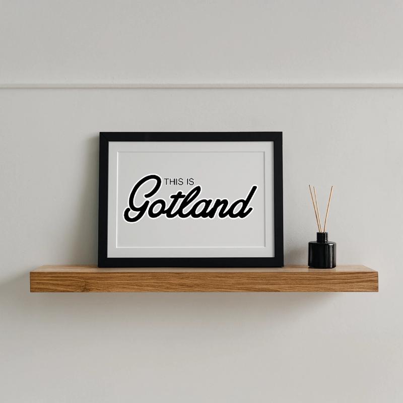 This is Gotland Framed poster (37 × 27 cm)