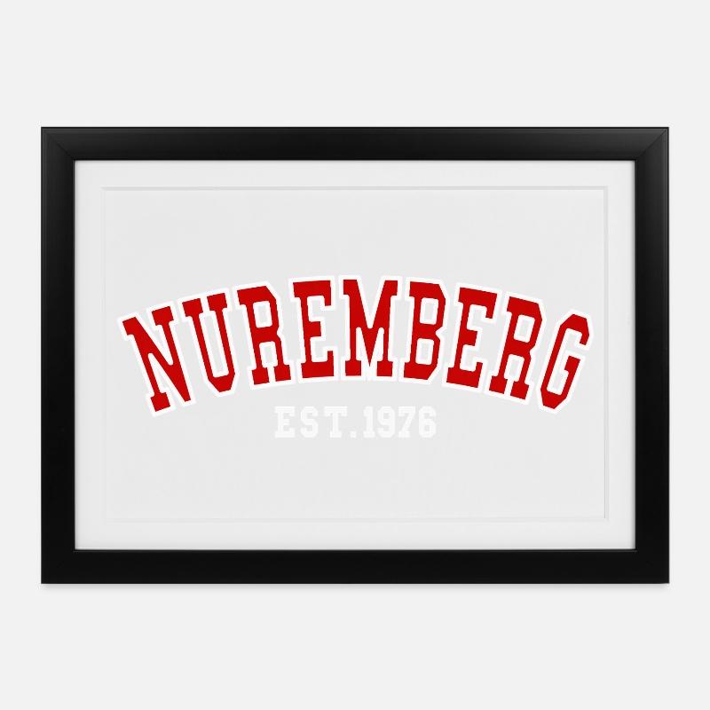 Nuremberg Est. 1976 - Framed poster (37 × 27 cm) - black