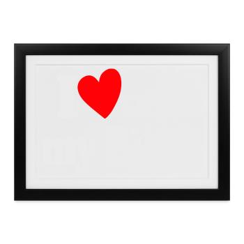 Ich liebe alle Fahrräder - Gerahmtes Poster (37 × 27 cm) - Schwarz - Vorne