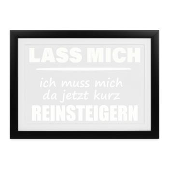 LASS MICH - Gerahmtes Poster (37 × 27 cm) - Schwarz - Vorne