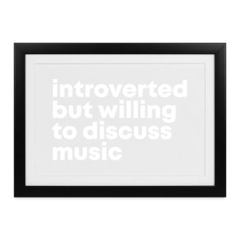 Musik Musik Musik - Gerahmtes Poster (37 × 27 cm) - Schwarz - Vorne