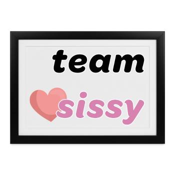 Team, Liebling, Liebling - Gerahmtes Poster (37 × 27 cm) - Schwarz - Vorne