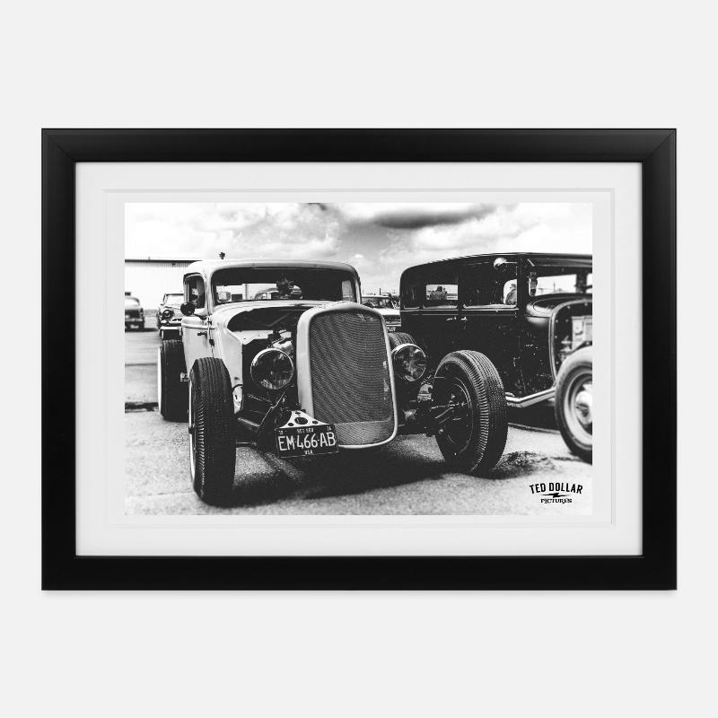 Hotrod - Framed poster (37 × 27 cm) - black