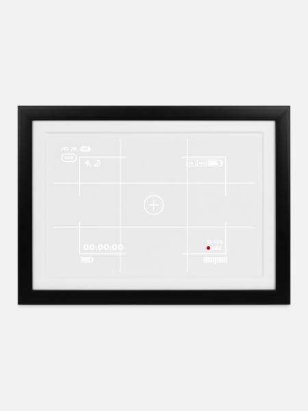 kamera - Gerahmtes Poster (37 × 27 cm) - Schwarz