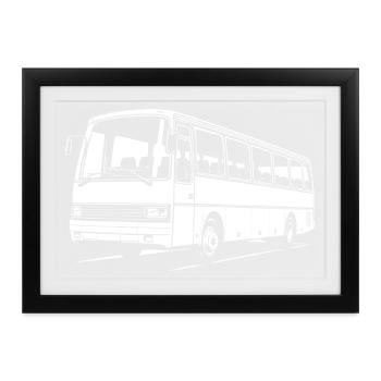 Klassiker der Straße - Gerahmtes Poster (37 × 27 cm) - Schwarz - Vorne