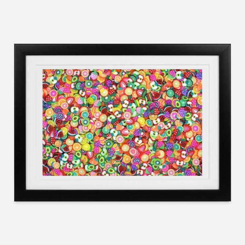 Ambiance colorée - Affiche encadrée (37 × 27 cm) - noir