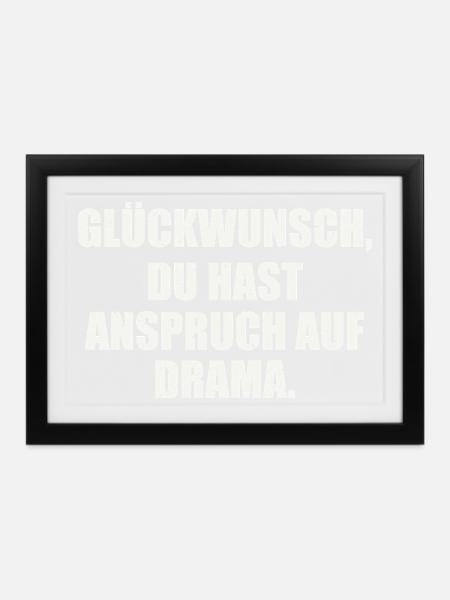 Sarkasmus - Gerahmtes Poster (37 × 27 cm) - Schwarz