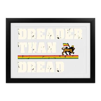 Dreader Than Dread - Gerahmtes Poster (37 × 27 cm) - Schwarz - Vorne