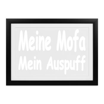 Mofa - Gerahmtes Poster (37 × 27 cm) - Schwarz - Vorne