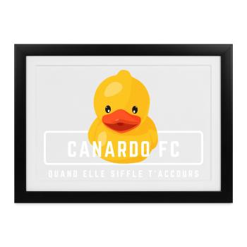 Humorvolles Paar, das verliebt ist, Canardo FC Mann - Gerahmtes Poster (37 × 27 cm) - Schwarz - Vorne