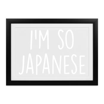 Japanese Japan  - Gerahmtes Poster (37 × 27 cm) - Schwarz - Vorne