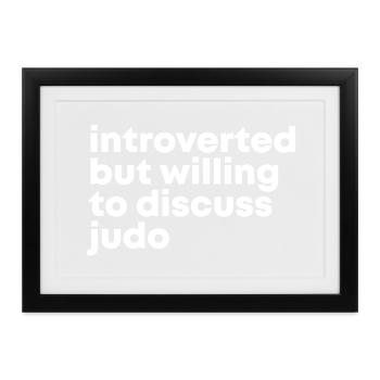Judo Judo - Gerahmtes Poster (37 × 27 cm) - Schwarz - Vorne