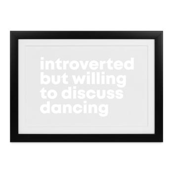 Tanz Tanz Tanz Tanz - Gerahmtes Poster (37 × 27 cm) - Schwarz - Vorne