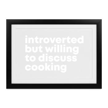 Kochen Kochen Kochen Kochen - Gerahmtes Poster (37 × 27 cm) - Schwarz - Vorne