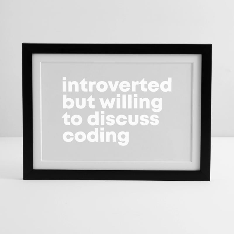 Coding Coding Coding Framed poster (37 × 27 cm)