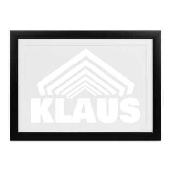 Jungenname Klaus - Gerahmtes Poster (37 × 27 cm) - Schwarz - Vorne