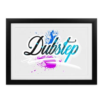 Dubstep - Gerahmtes Poster (37 × 27 cm) - Schwarz - Vorne