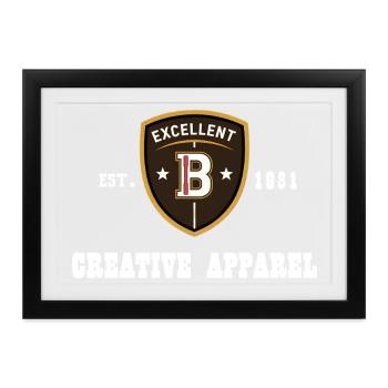 CREATIVE APPAREL Jahrgang 1981 - Gerahmtes Poster (37 × 27 cm) - Schwarz - Vorne