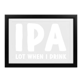 IPA - Gerahmtes Poster (37 × 27 cm) - Schwarz - Vorne
