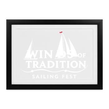 Segel Fest - Gerahmtes Poster (37 × 27 cm) - Schwarz - Vorne