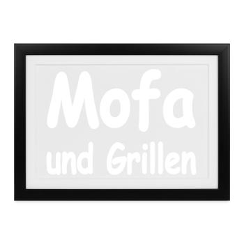 Mofa - Gerahmtes Poster (37 × 27 cm) - Schwarz - Vorne