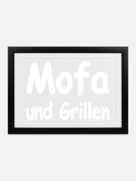 Mofa - Gerahmtes Poster (37 × 27 cm) - Schwarz