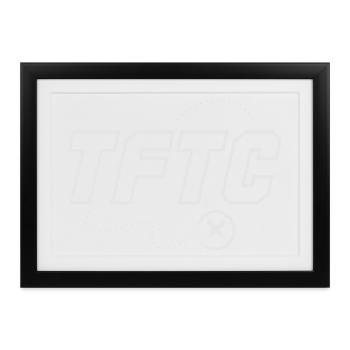 TFTC Geocaching Thanks For The Cache Graphic - Gerahmtes Poster (37 × 27 cm) - Schwarz - Vorne
